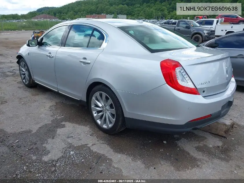 2014 Lincoln Mks VIN: 1LNHL9DK7EG609638 Lot: 42522461