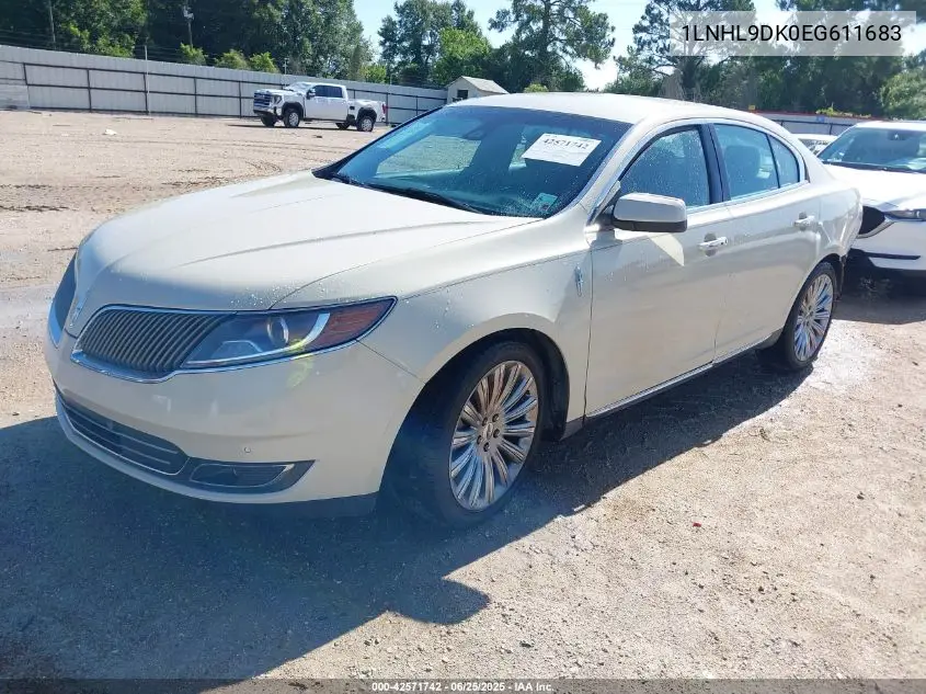 2014 Lincoln Mks VIN: 1LNHL9DK0EG611683 Lot: 42571742