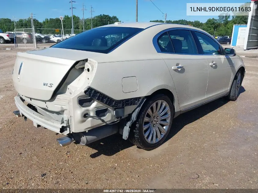 2014 Lincoln Mks VIN: 1LNHL9DK0EG611683 Lot: 42571742
