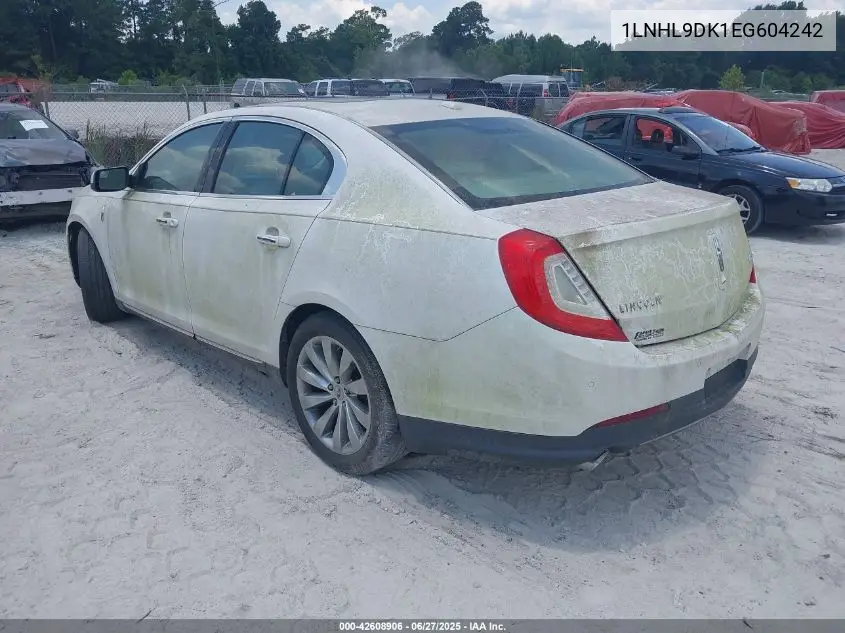 2014 Lincoln Mks VIN: 1LNHL9DK1EG604242 Lot: 42608906