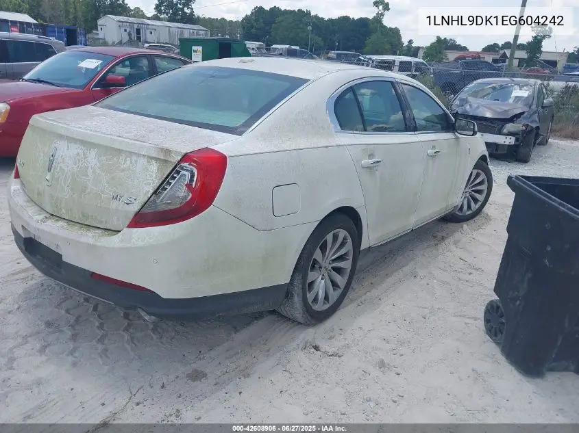 2014 Lincoln Mks VIN: 1LNHL9DK1EG604242 Lot: 42608906