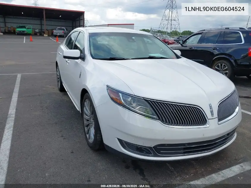 2014 Lincoln Mks VIN: 1LNHL9DK0EG604524 Lot: 42635826