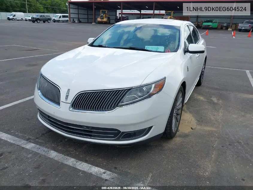 2014 Lincoln Mks VIN: 1LNHL9DK0EG604524 Lot: 42635826
