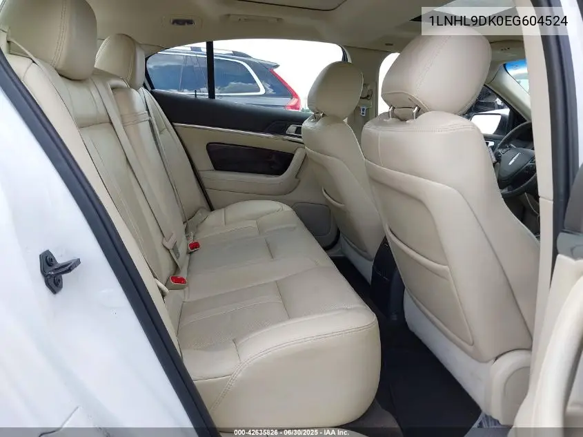 2014 Lincoln Mks VIN: 1LNHL9DK0EG604524 Lot: 42635826