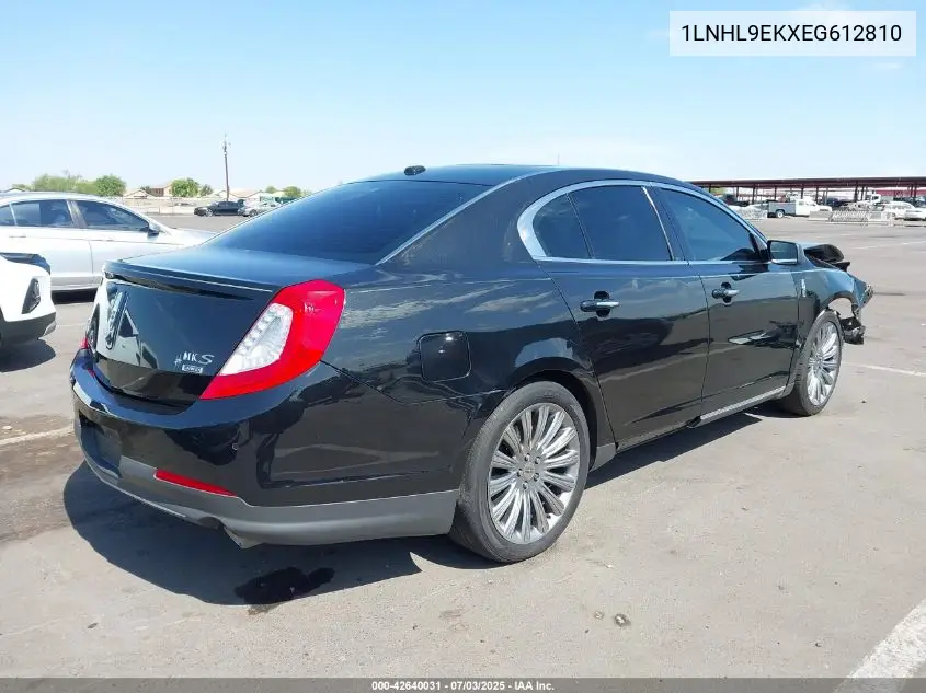 2014 Lincoln Mks VIN: 1LNHL9EKXEG612810 Lot: 42640031