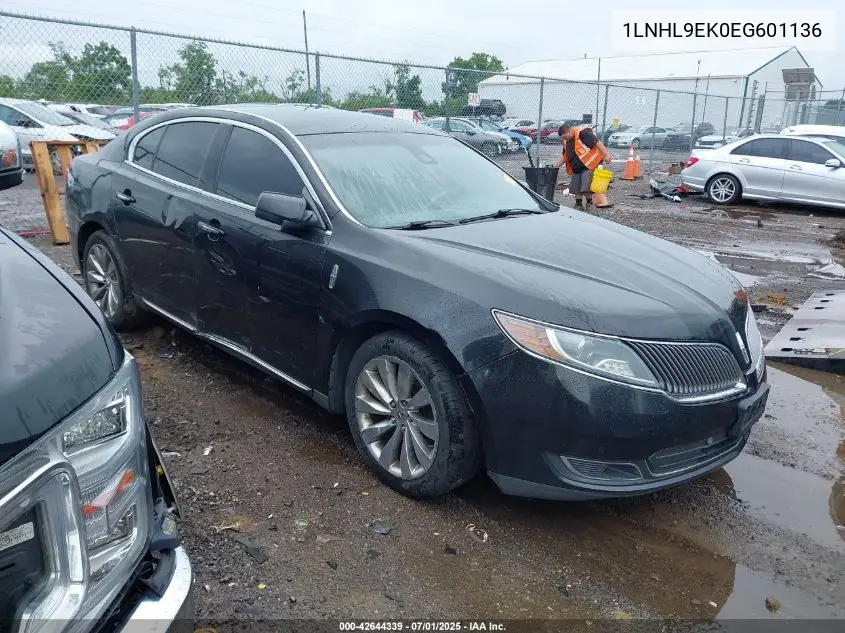 2014 Lincoln Mks VIN: 1LNHL9EK0EG601136 Lot: 42644339