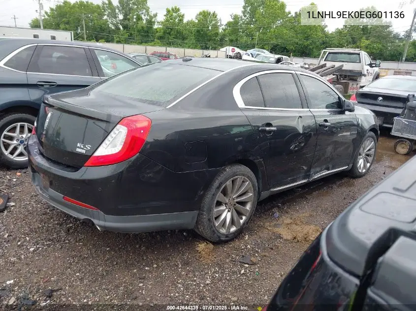 2014 Lincoln Mks VIN: 1LNHL9EK0EG601136 Lot: 42644339