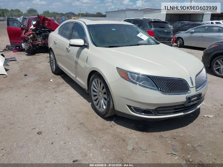 2014 Lincoln Mks VIN: 1LNHL9DK9EG603999 Lot: 42808519