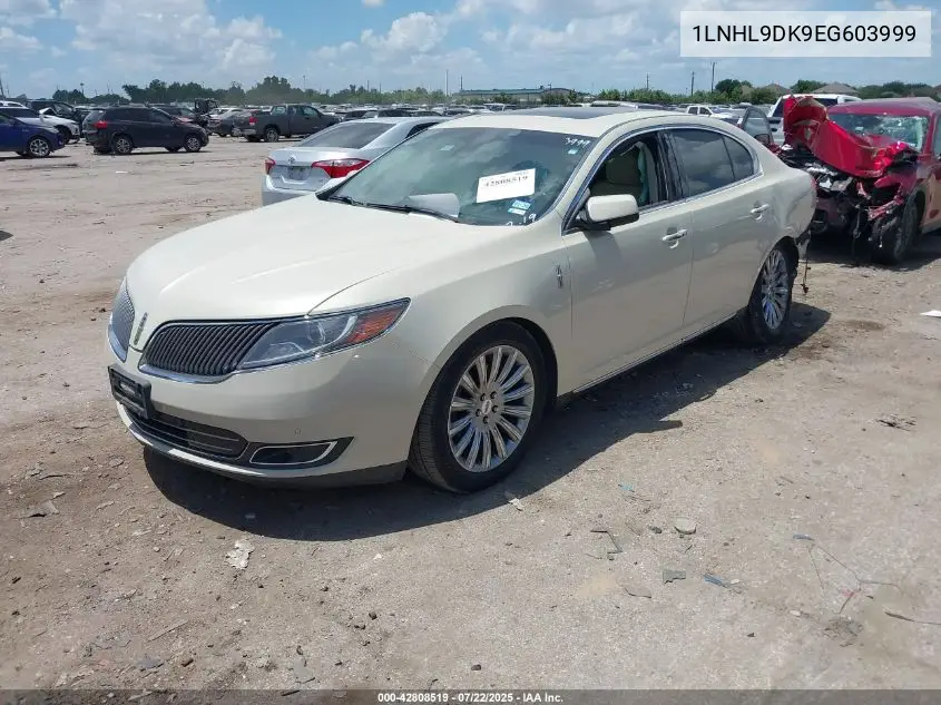 2014 Lincoln Mks VIN: 1LNHL9DK9EG603999 Lot: 42808519