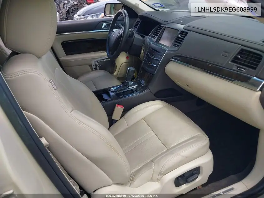 2014 Lincoln Mks VIN: 1LNHL9DK9EG603999 Lot: 42808519