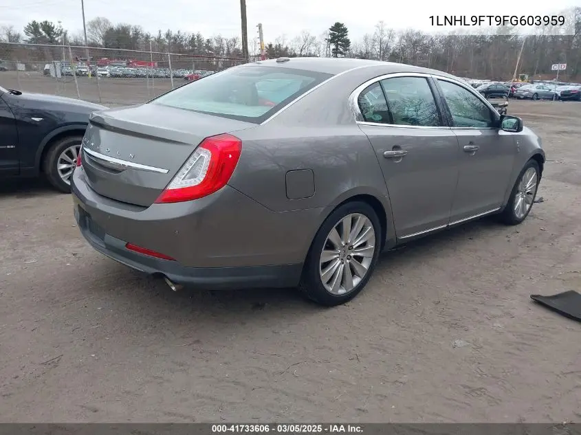 2015 Lincoln Mks Ecoboost VIN: 1LNHL9FT9FG603959 Lot: 41733606