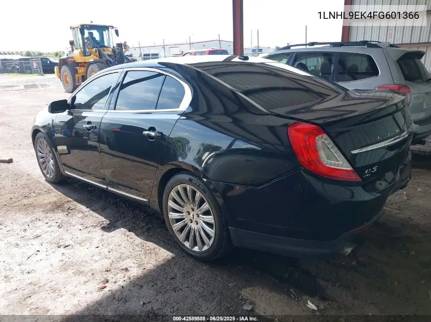 2015 Lincoln Mks VIN: 1LNHL9EK4FG601366 Lot: 42589508