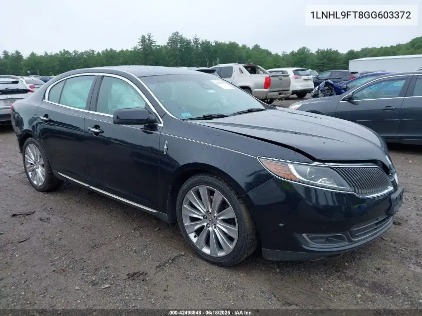 2016 Lincoln Mks Ecoboost VIN: 1LNHL9FT8GG603372 Lot: 42498548