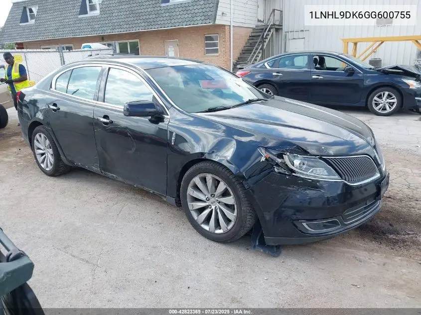 2016 Lincoln Mks VIN: 1LNHL9DK6GG600755 Lot: 42823369