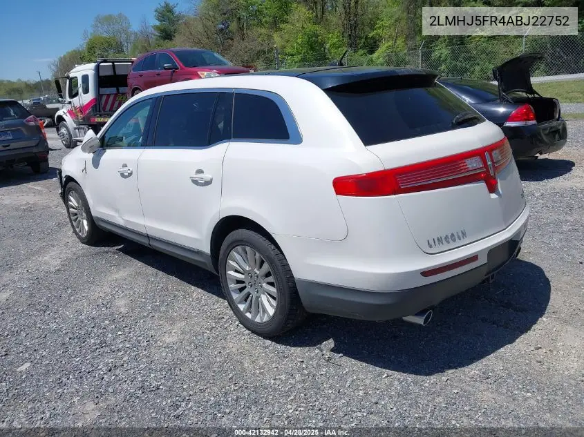 2010 Lincoln Mkt VIN: 2LMHJ5FR4ABJ22752 Lot: 42132942