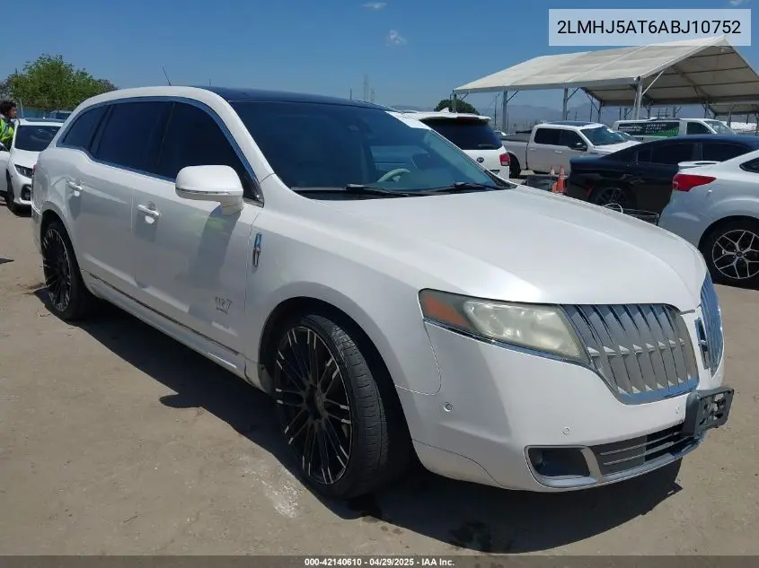 2010 Lincoln Mkt Ecoboost VIN: 2LMHJ5AT6ABJ10752 Lot: 42140610