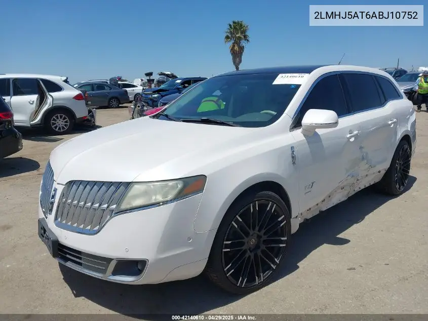 2010 Lincoln Mkt Ecoboost VIN: 2LMHJ5AT6ABJ10752 Lot: 42140610