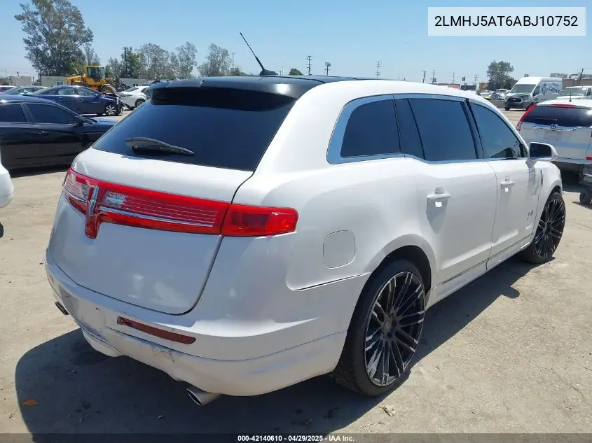 2010 Lincoln Mkt Ecoboost VIN: 2LMHJ5AT6ABJ10752 Lot: 42140610