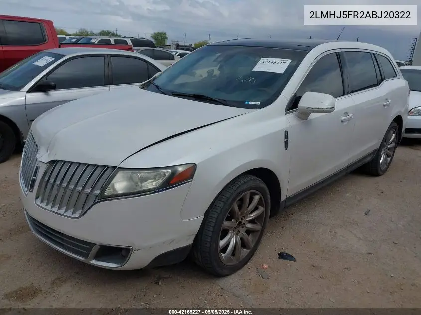 2010 Lincoln Mkt VIN: 2LMHJ5FR2ABJ20322 Lot: 42165227