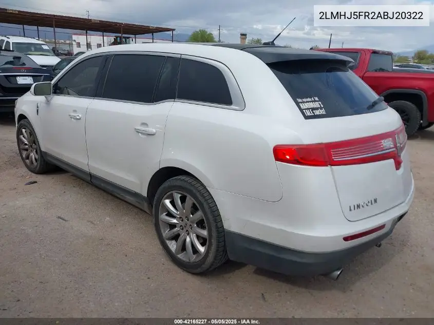 2010 Lincoln Mkt VIN: 2LMHJ5FR2ABJ20322 Lot: 42165227