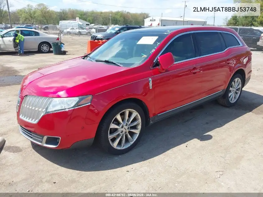 2011 Lincoln Mkt Ecoboost VIN: 2LMHJ5AT8BBJ53748 Lot: 42166783
