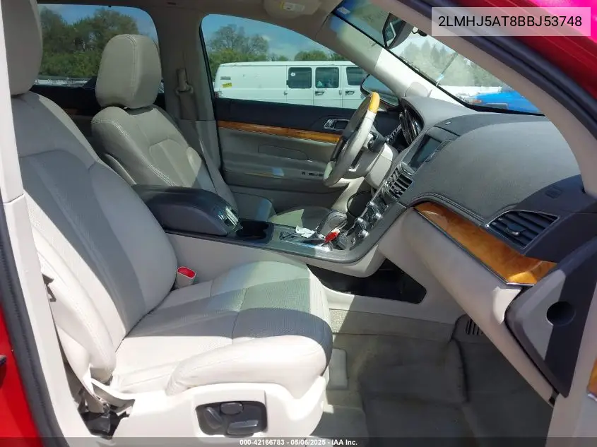 2011 Lincoln Mkt Ecoboost VIN: 2LMHJ5AT8BBJ53748 Lot: 42166783