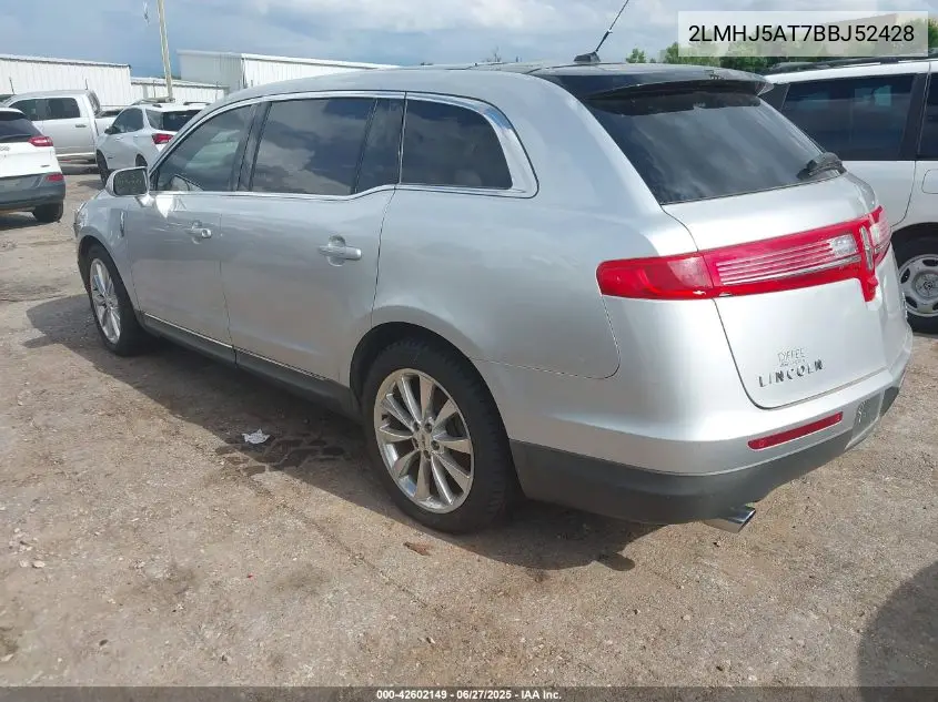 2011 Lincoln Mkt Ecoboost VIN: 2LMHJ5AT7BBJ52428 Lot: 42602149
