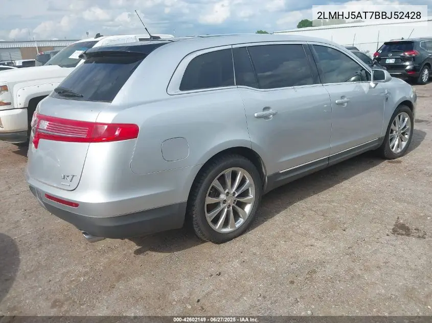 2011 Lincoln Mkt Ecoboost VIN: 2LMHJ5AT7BBJ52428 Lot: 42602149