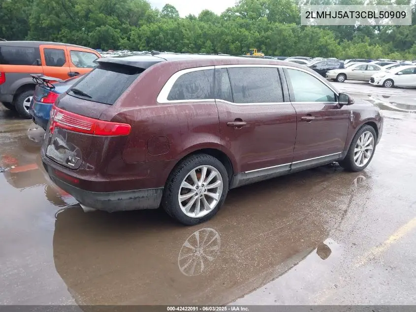 2012 Lincoln Mkt Ecoboost VIN: 2LMHJ5AT3CBL50909 Lot: 42422091