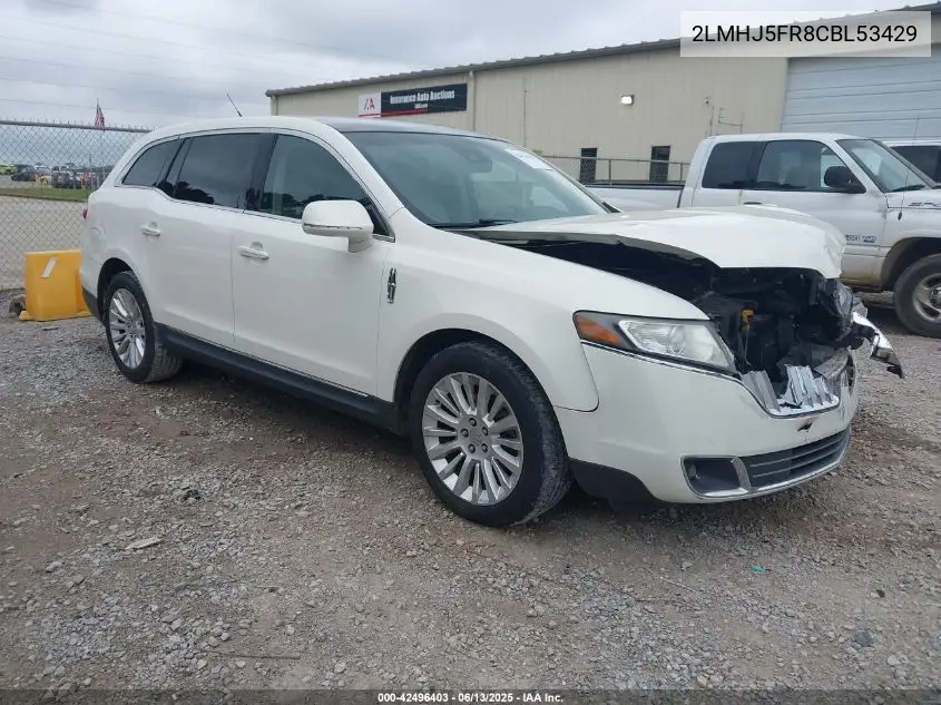 2012 Lincoln Mkt VIN: 2LMHJ5FR8CBL53429 Lot: 42496403