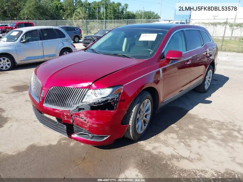 2013 Lincoln Mkt VIN: 2LMHJ5FK8DBL53578 Lot: 42071773