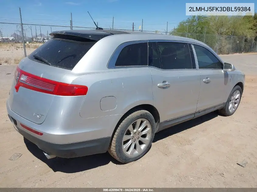 2013 Lincoln Mkt VIN: 2LMHJ5FK3DBL59384 Lot: 42099478