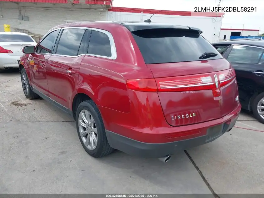 2013 Lincoln Mkt VIN: 2LMHJ5FK2DBL58291 Lot: 42358536
