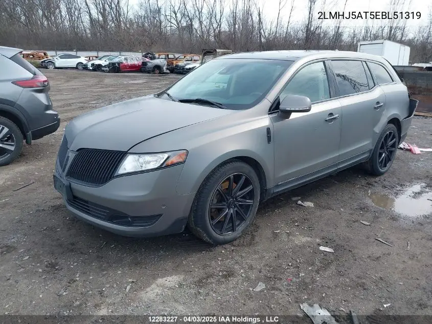 2014 Lincoln Mkt VIN: 2LMHJ5AT5EBL51319 Lot: 12283227