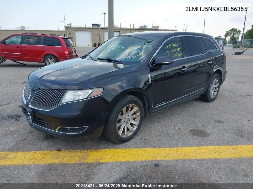 2014 Lincoln Mkt VIN: 2LMHJ5NKXEBL56355 Lot: 20213421