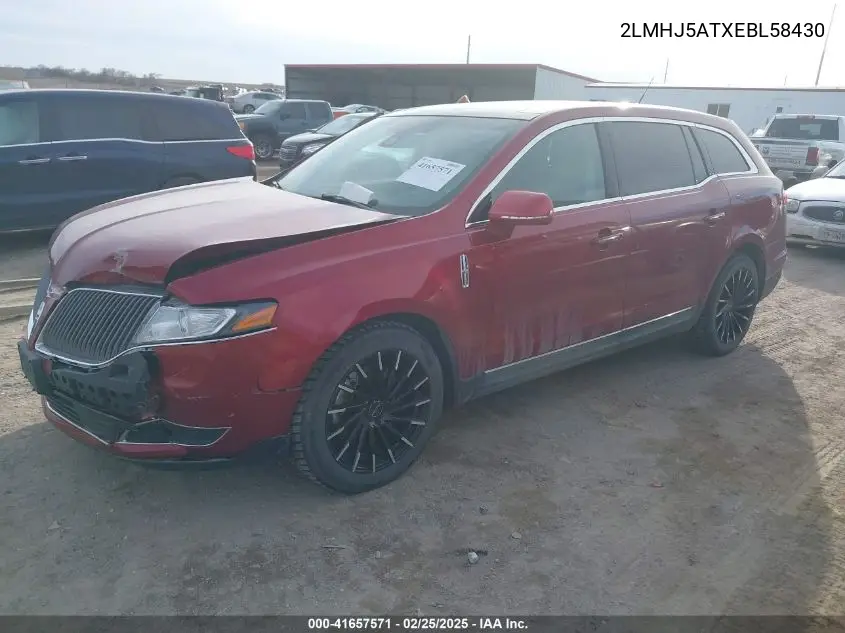 2014 Lincoln Mkt Ecoboost VIN: 2LMHJ5ATXEBL58430 Lot: 41657571