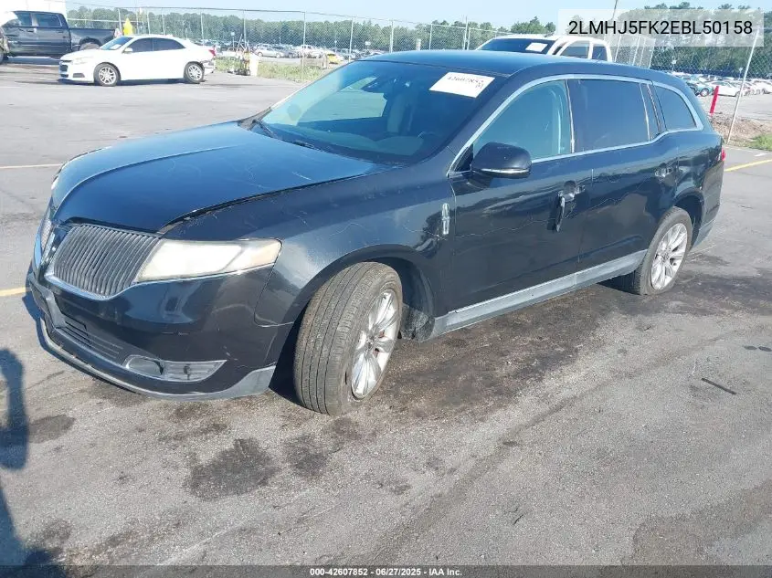 2014 Lincoln Mkt VIN: 2LMHJ5FK2EBL50158 Lot: 42607852