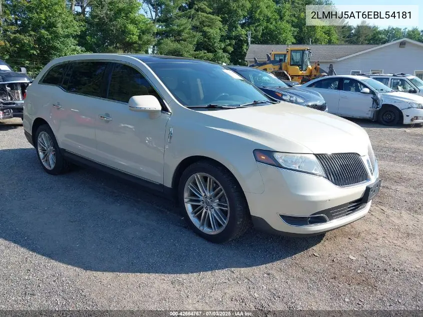 2014 Lincoln Mkt Ecoboost VIN: 2LMHJ5AT6EBL54181 Lot: 42664767