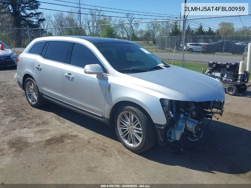 2015 Lincoln Mkt Ecoboost VIN: 2LMHJ5AT4FBL00959 Lot: 41991763