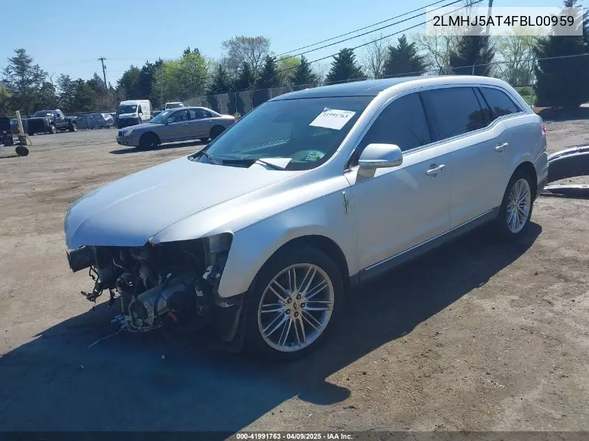 2015 Lincoln Mkt Ecoboost VIN: 2LMHJ5AT4FBL00959 Lot: 41991763