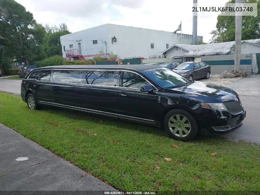 2015 Lincoln Mkt Limo VIN: 2L1MJ5LK6FBL03748 Lot: 42025671