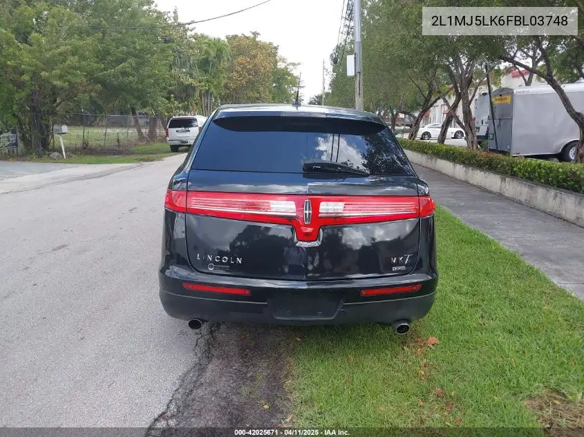 2015 Lincoln Mkt Limo VIN: 2L1MJ5LK6FBL03748 Lot: 42025671