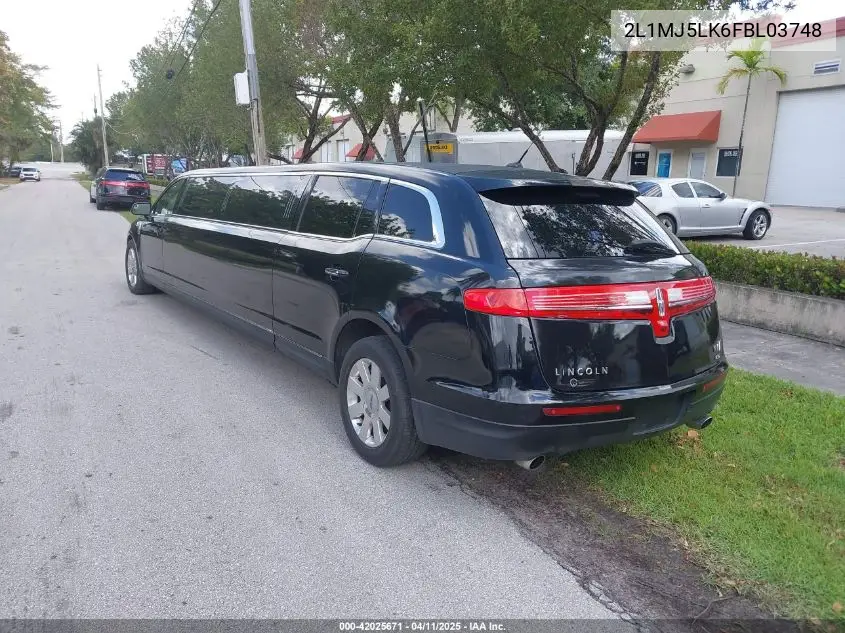 2015 Lincoln Mkt Limo VIN: 2L1MJ5LK6FBL03748 Lot: 42025671