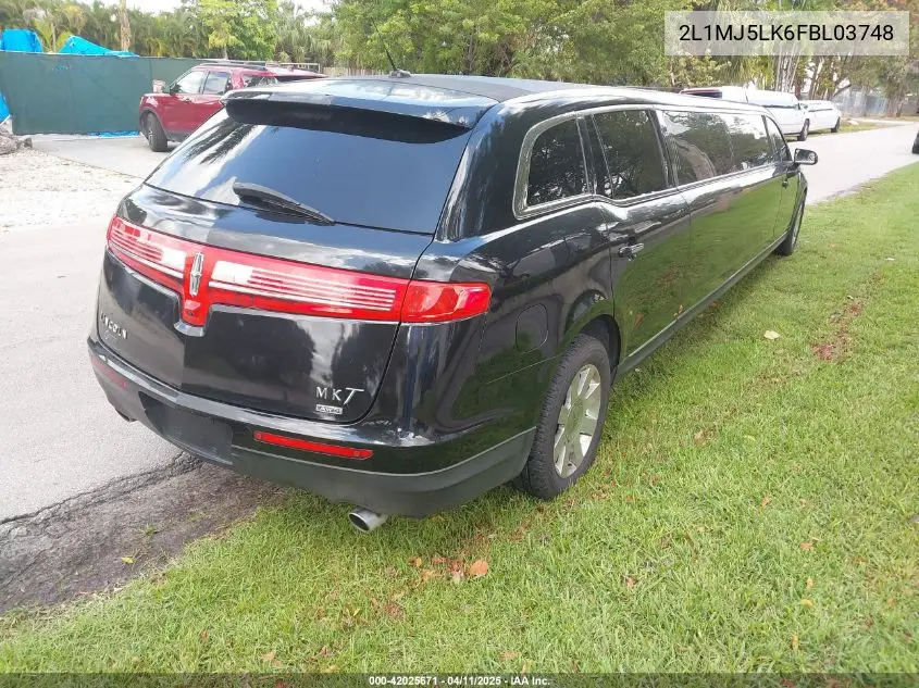 2015 Lincoln Mkt Limo VIN: 2L1MJ5LK6FBL03748 Lot: 42025671