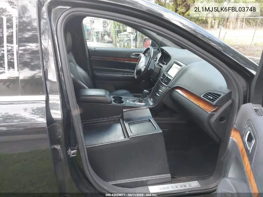 2015 Lincoln Mkt Limo VIN: 2L1MJ5LK6FBL03748 Lot: 42025671