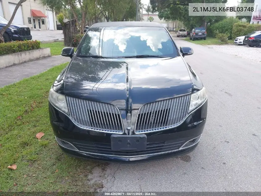 2015 Lincoln Mkt Limo VIN: 2L1MJ5LK6FBL03748 Lot: 42025671