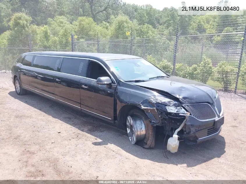 2015 Lincoln Mkt Limo/Hearse VIN: 2L1MJ5LK8FBL00480 Lot: 42481652