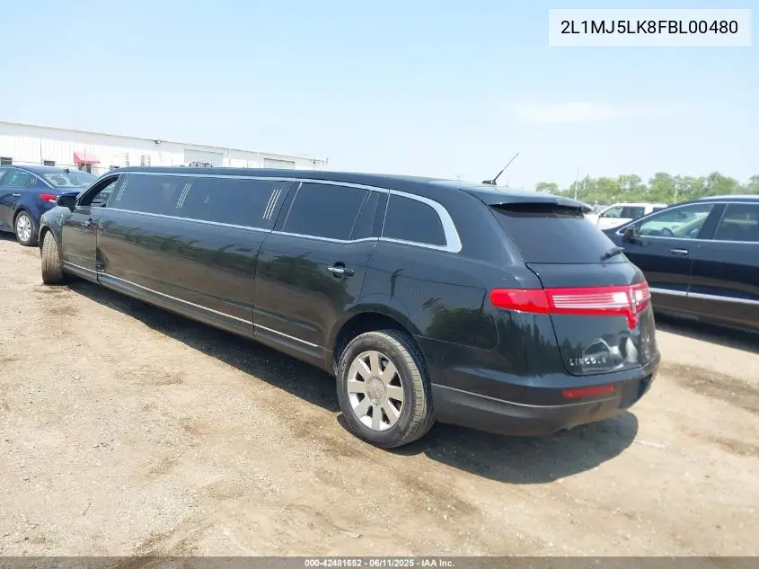 2015 Lincoln Mkt Limo/Hearse VIN: 2L1MJ5LK8FBL00480 Lot: 42481652