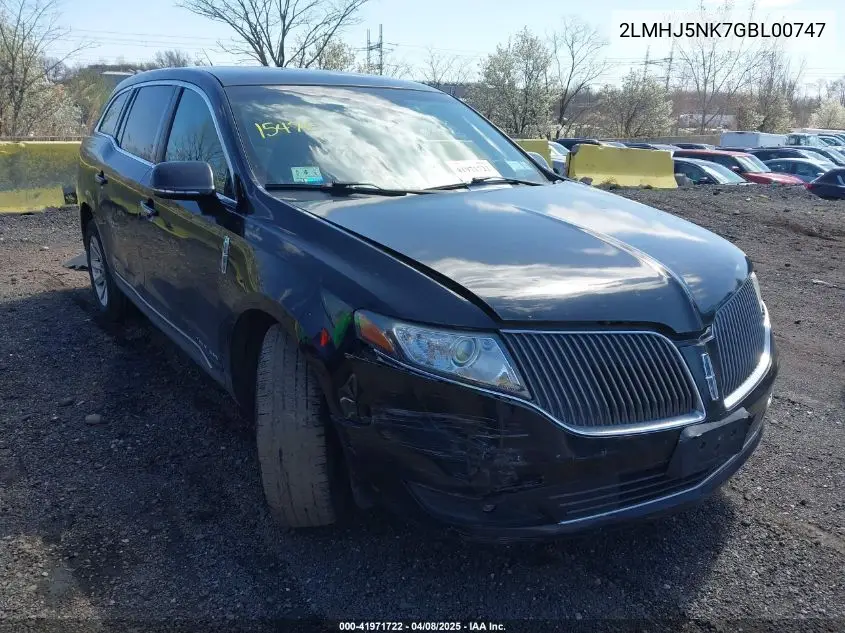 2016 Lincoln Mkt Livery VIN: 2LMHJ5NK7GBL00747 Lot: 41971722