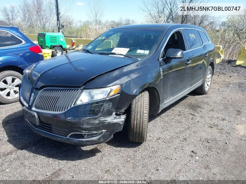 2016 Lincoln Mkt Livery VIN: 2LMHJ5NK7GBL00747 Lot: 41971722
